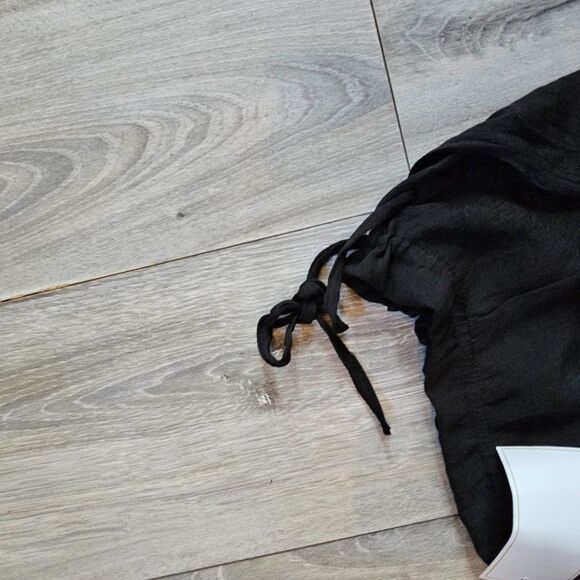 Dorado Women's Black Long Sleeve Off The Shoulder Crop Top - Picture 4 of 4